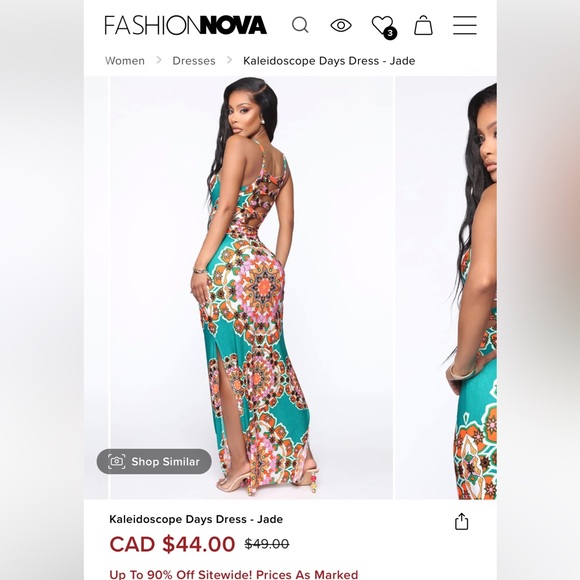 Beauty colourful maxi dress fashion Nova xsmall - Picture 2 of 2